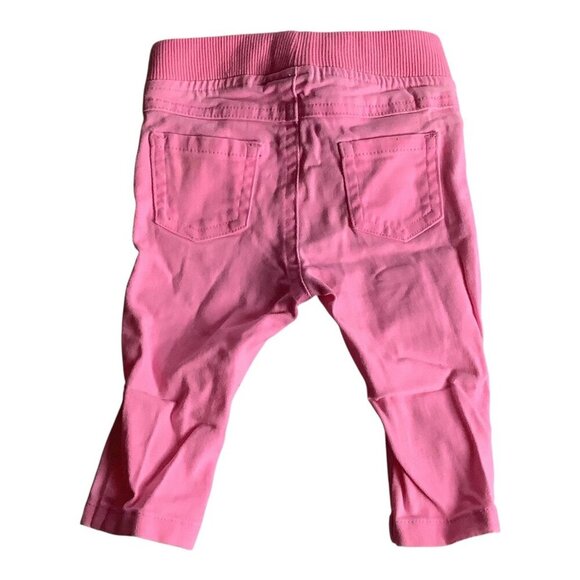 Garanimals Baby Girl Pink Ruffled Pants Size 3-6M Elastic Waist Cotton Blend - Picture 2 of 11